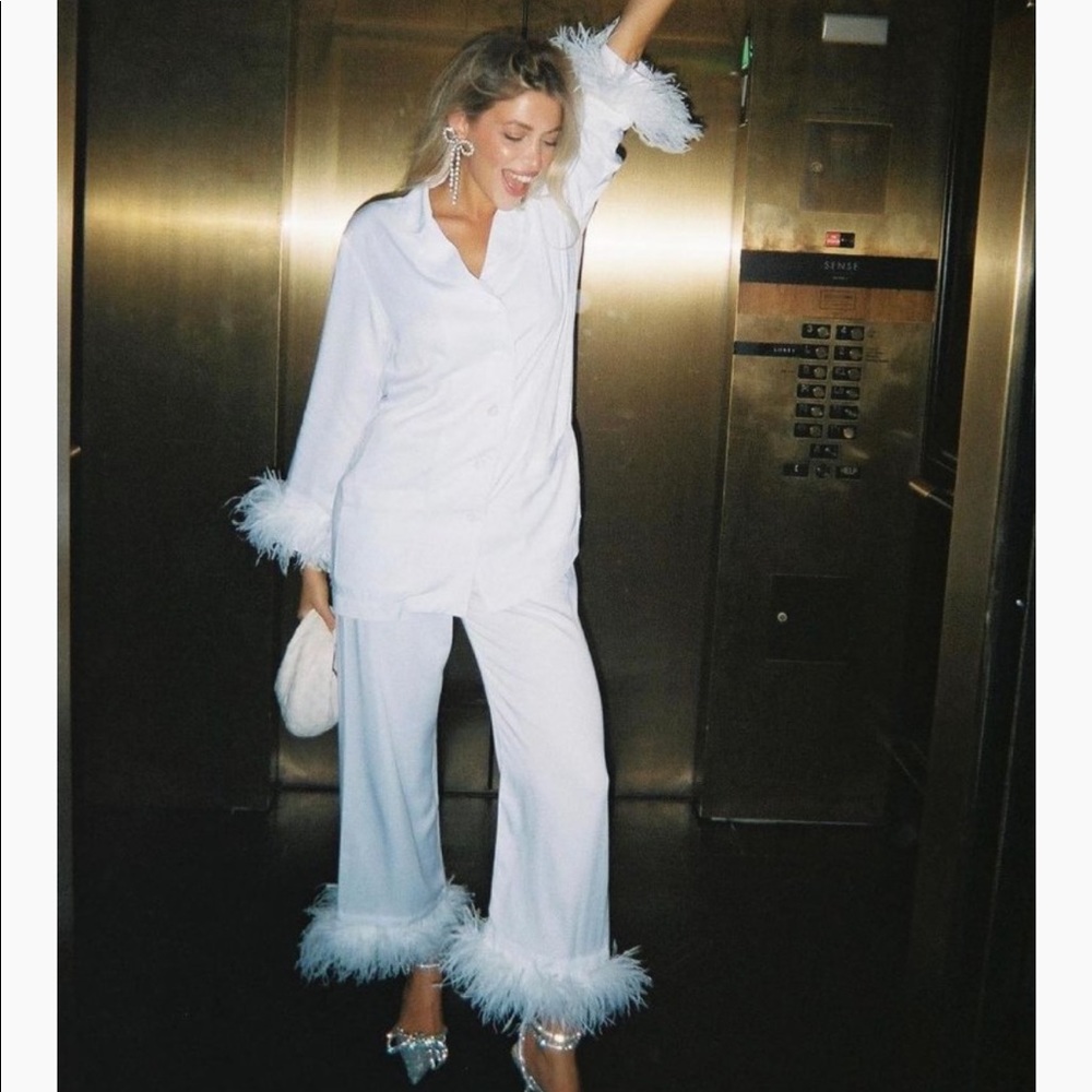 Daily Sleeper Party Pajama Set Double Feathers